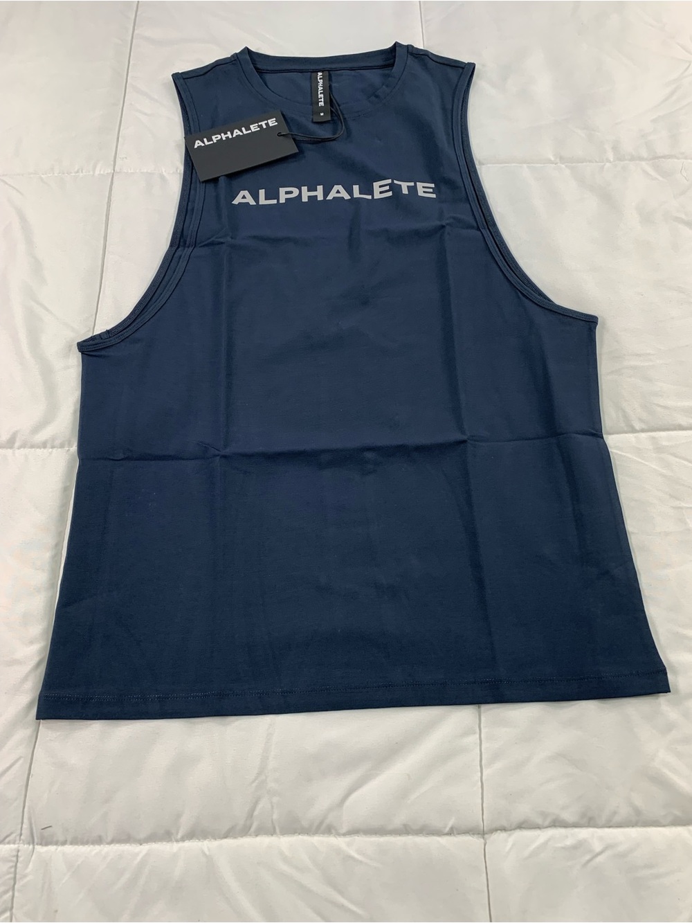 New ALPHALETE MEN'S CORE CUT OFF tank top size M